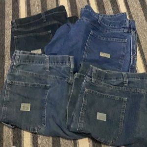 4 pair wrangler carpenter jeans 42x32